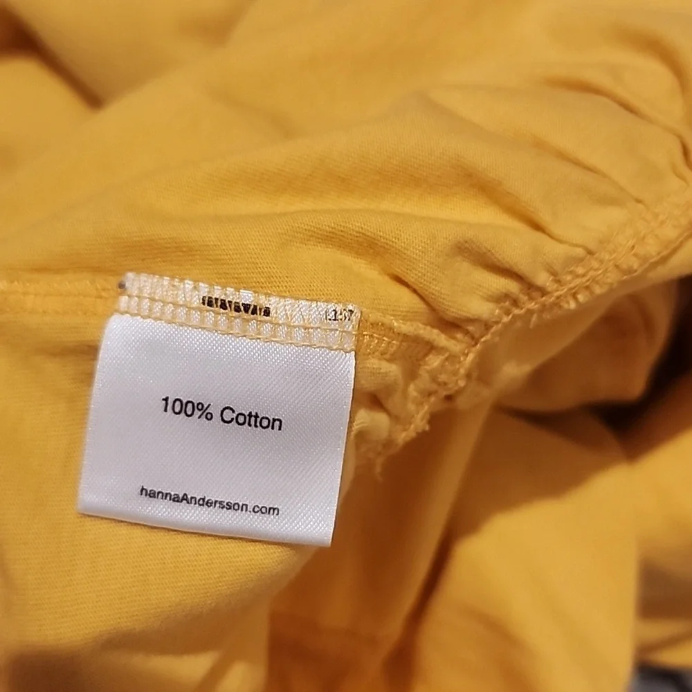 Hanna Andersson Yellow Three Tier Ruffle Skirt With Shorts Skort 140 - Picture 9 of 11